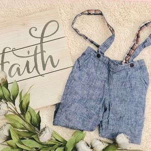 *EASTER* Janie & Jack pants and suspenders